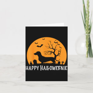 Halloween Dachshund Costume Dog Weiner Dog Card