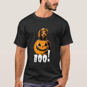 Halloween Dachshund Dog Halloween Pumpkin Boo T-Shirt