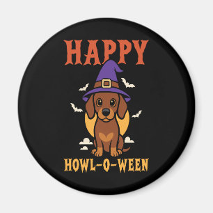 Halloween Dachshund Dog Magnet