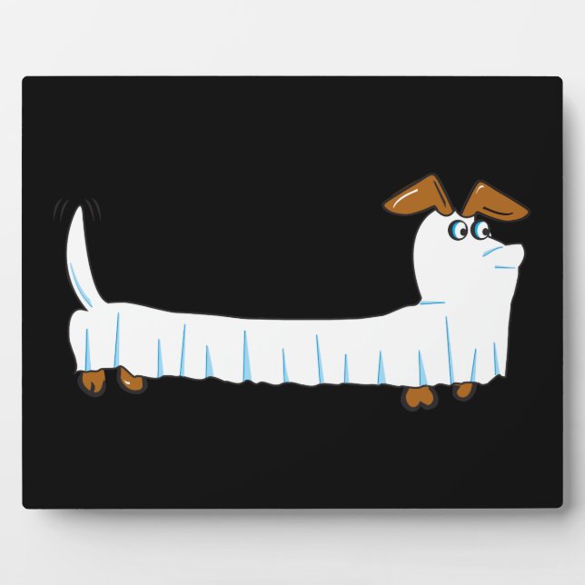 Halloween Dachshund Plaque (Front)