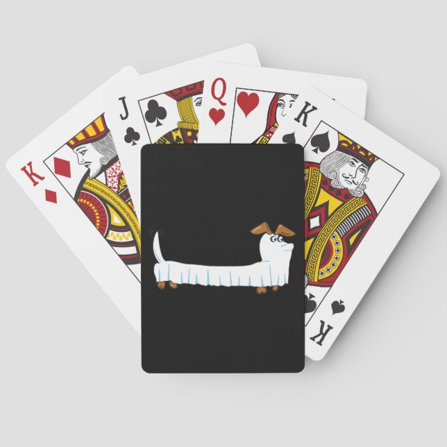Halloween Dachshund Playing Cards (Back)