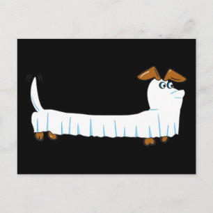 Halloween Dachshund Postcard