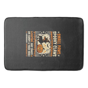 Halloween Dachshund Spooky Warning Bath Mat