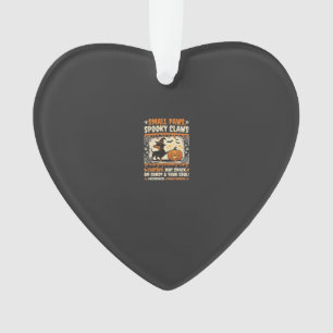 Halloween Dachshund Spooky Warning Ornament