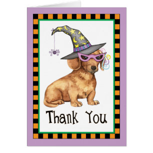 Halloween Dachshund Thank You