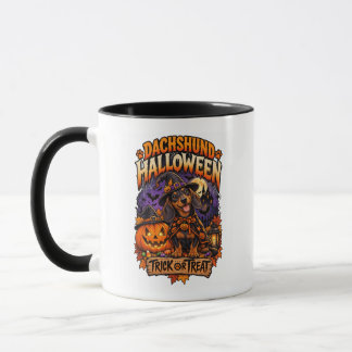 Halloween Dachshund Trick or Treat Mug