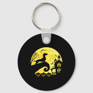 Halloween Dachshund Weenie Wiener Moonshine Sausag Key Ring