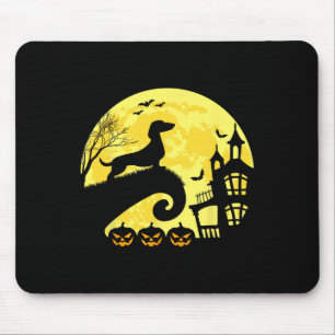 Halloween Dachshund Weenie Wiener Moonshine Sausag Mouse Pad