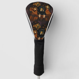 Halloween Dachshunds Golf Head Cover