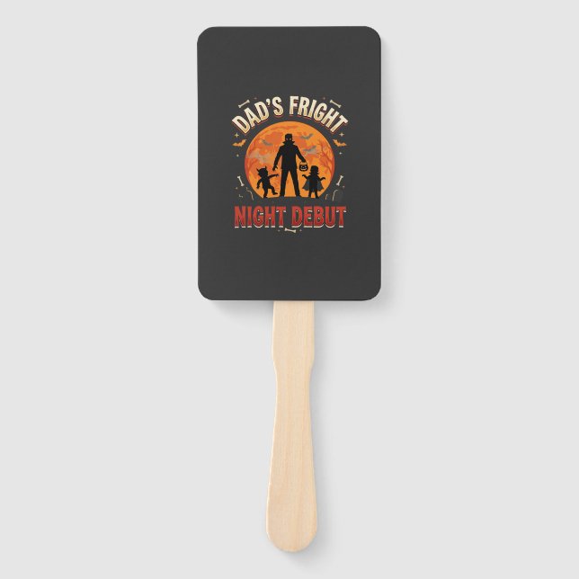 Halloween Dad Fright Night Hand Fan (Front)