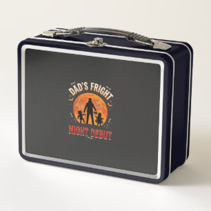 Halloween Dad Fright Night Metal Lunch Box
