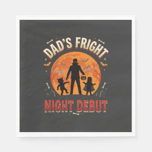 Halloween Dad Fright Night Napkin