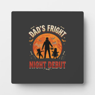 Halloween Dad Fright Night Plaque