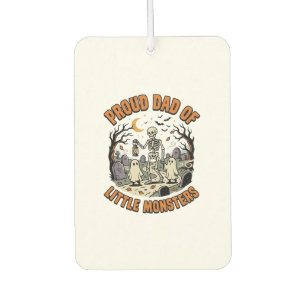 Halloween Dad Little Monsters Night Car Air Freshener