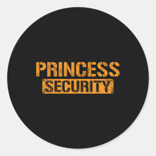 Halloween Dad Mum Daughter Adult Costume Princess Classic Round Sticker