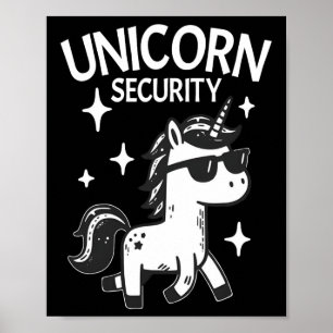 Halloween Dad Mum Daughter Parents Costume Unicorn Poster
