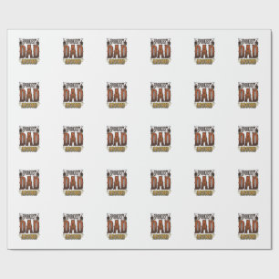 Halloween Dad Shirt Spooky Father Vintage Engravin Wrapping Paper