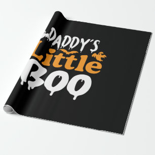 Halloween Daddy Little Boo Birthday Wrapping Paper
