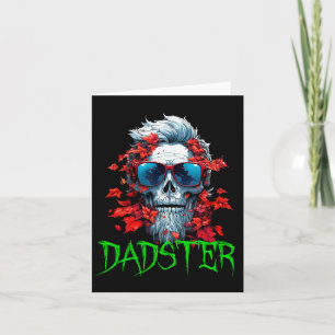 Halloween Dadster Skeleton With Red Sungles Dad Sk Card