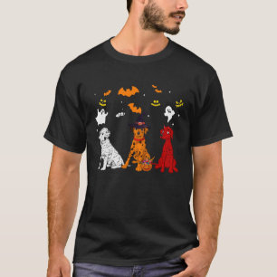 Halloween dalmatian Dogs Mummy Witch Demon Costum T-Shirt