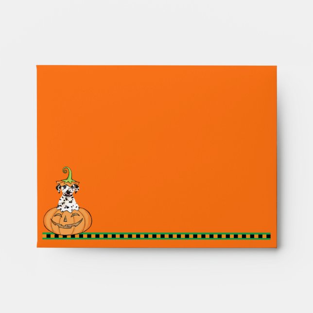 Halloween Dalmatian Envelope (Front)