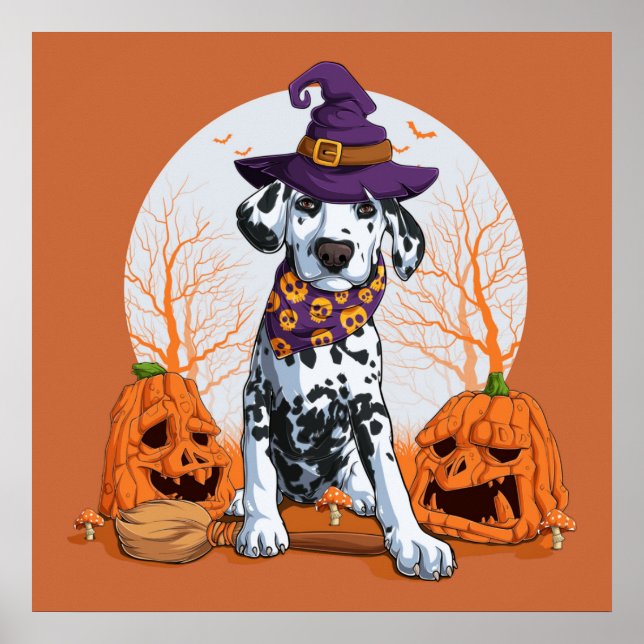 Halloween Dalmatian Poster (Front)