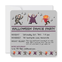 Halloween Dance Party Invitation
