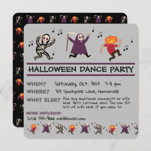 Halloween Dance Party Invitation