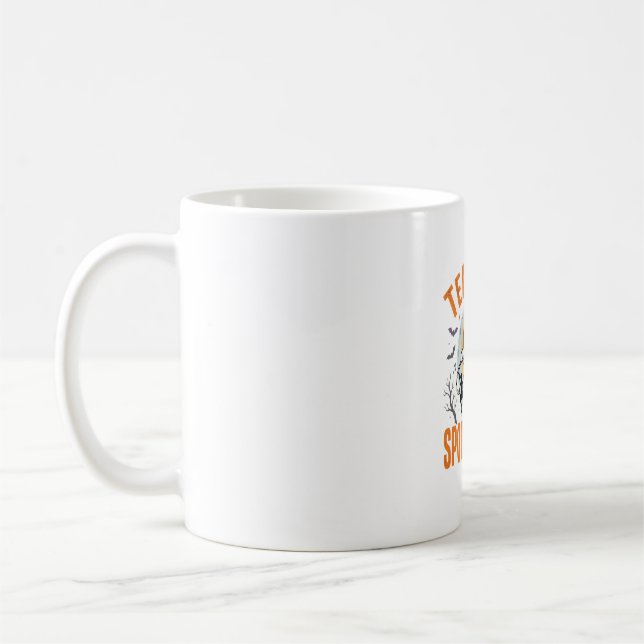 Halloween Dance Teacher Spooky Steps Coffee Mug (Left)