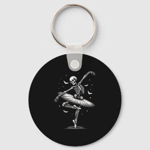Halloween Dancing Llet Tee Skeleton Llerina Key Ring