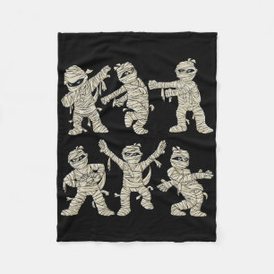 Halloween Dancing Mummy Dance Challenge Boys Girls Fleece Blanket