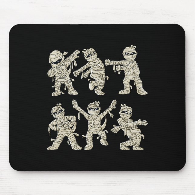 Halloween Dancing Mummy Dance Challenge Boys Girls Mouse Pad (Front)