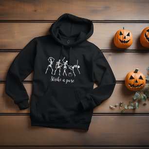 Halloween Dancing Skeleton Customise Funny Text Hoodie
