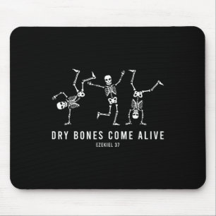 Halloween Dancing Skeleton Dry Bones Come Alive Ch Mouse Pad