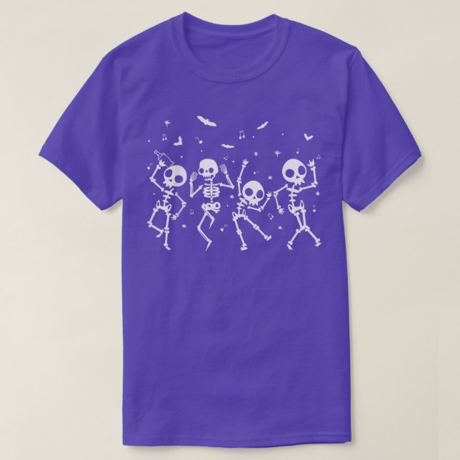 Halloween Dancing Skeleton Halloween Clothes Skele T-Shirt (Design Front)