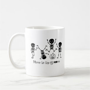 Halloween Dancing Skeleton Move To The Groove Coffee Mug