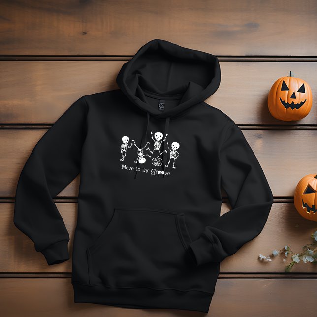 Halloween Dancing Skeleton Move To The Groove Funn Hoodie (Creator Uploaded)