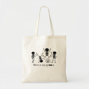 Halloween Dancing Skeleton Move To The Groove Tote Bag