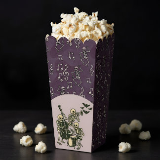 Halloween Dancing Skeleton Music Notes  Favour Box
