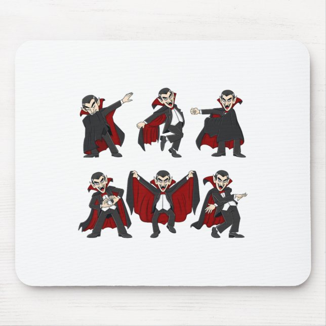 Halloween Dancing Vampire Dance Challenge Boys Gir Mouse Pad (Front)