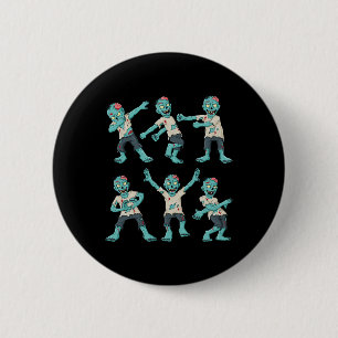Halloween Dancing Zombies Dance Challenge Boys Gir 6 Cm Round Badge