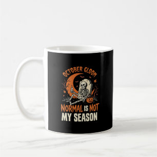 Halloween Dark Humour Skeleton Mood Coffee Mug