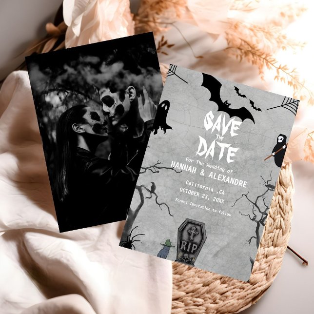 Halloween Dark Moody Gothic Wedding  Save The Date (Creator Uploaded)