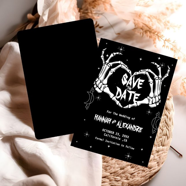 Halloween Dark Moody Gothic Wedding  Save The Date (Creator Uploaded)