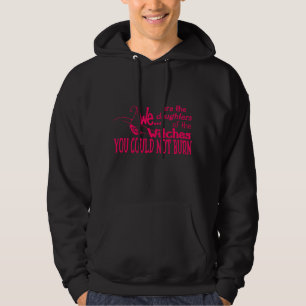 halloween daughters witches could not burn pink hoodie