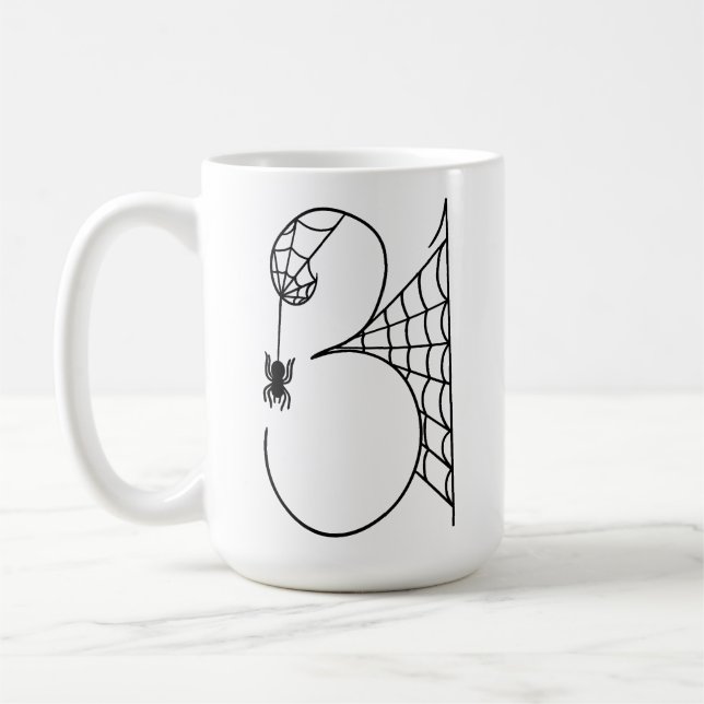 Halloween Day 31 Spider Webs Coffee Mug (Left)