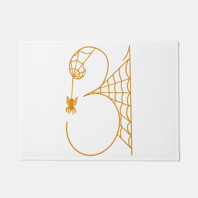 Halloween Day 31 Spider Webs Doormat (Front)