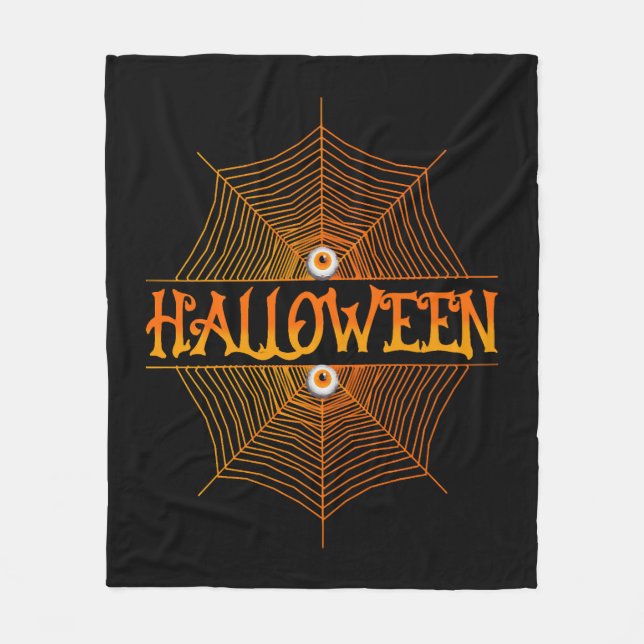 Halloween Day Fleece Blanket (Front)
