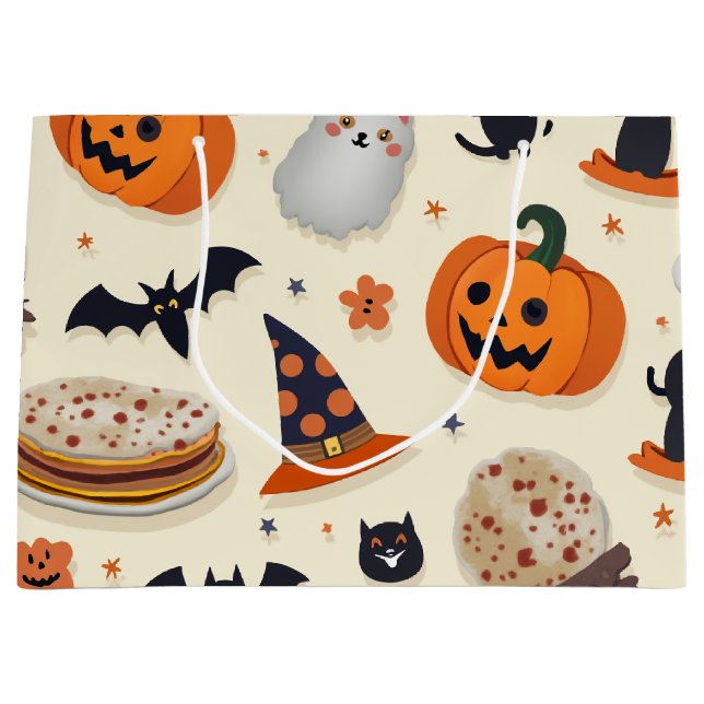 halloween day large gift bag (Front)