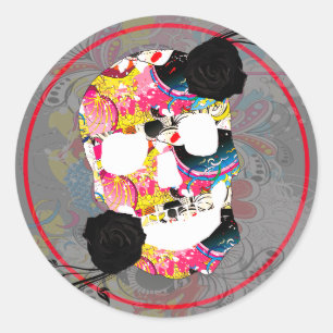 HALLOWEEN DAY OF THE DEAD CUSTOMIZABLE STICKER